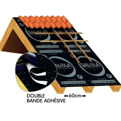 Écran sous-toiture universel AEROMAX R2 ONE 2BA double bande adhésive SALOLA
