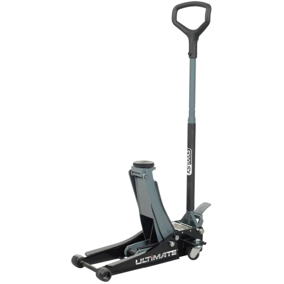 Cric extra-bas acier ULTIMATE® 2 T + chandelles 2 T KS TOOLS