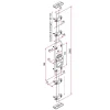 Crémone en applique extra-plate à boucle - Slim SX blanc 9016 - reconditionné TIRARD