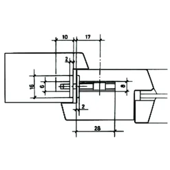Crémone à loquet panneton - pour menuiserie bois - A-G0109-00-0-1 FERCO