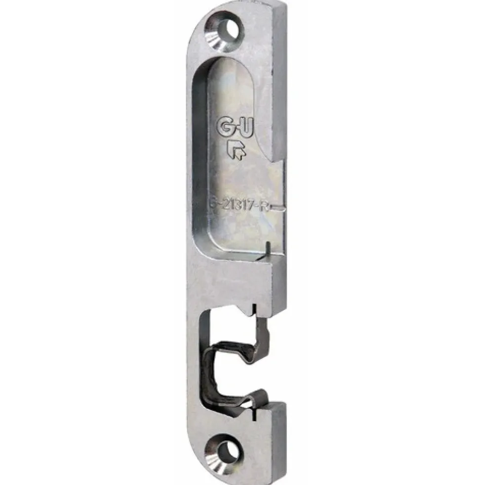 Crémone à renvois GU-Europa R1 pour porte fermière : gâche loquet droite FERCO