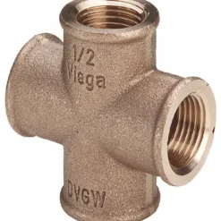 Croix bronze femelle à visser VIEGA