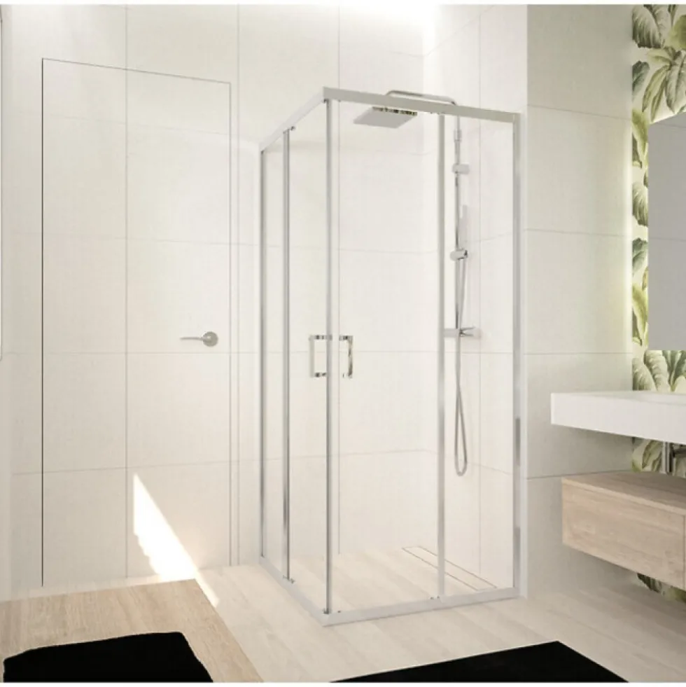 Côté pour paroi de douche Ocean A - accès d'angle - réglable 87 à 90 cm NOVELLINI