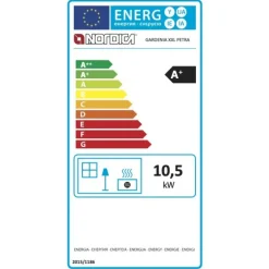 Cuisinière à bois 10,5kW - four 78L - pierre naturelle - Gardenia XXL Petra LA NORDICA EXTRAFLAME