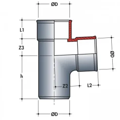 Culotte pvc 87°30 mâle-femelle NICOLL