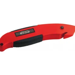 Cutter à lame rétractable à 9 positions 378-1-B - corps bi-matière SAM OUTILLAGE