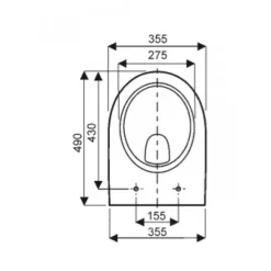 Cuvette wc suspendu courte - Prima GEBERIT