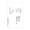 Cuvette WC suspendue carrée sans bride sans abattant - Integra Square VITRA