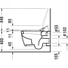 Cuvette WC suspendue Me by Starck pour abattant douche SensoWash DURAVIT