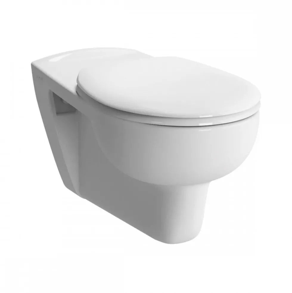 Cuvette WC suspendue PMR avec bride et abattant - Conforma VITRA
