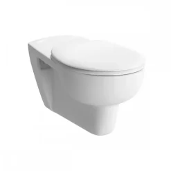 Cuvette WC suspendue PMR sans bride avec abattant - Conforma VITRA