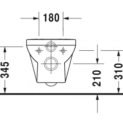 Cuvette WC suspendue sans bride Durastyle Basic Rimless DURAVIT