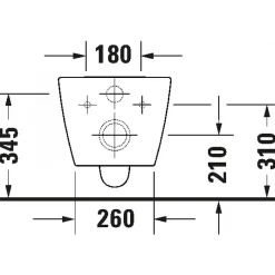 Cuvette WC suspendue sans bride - rinçage 4,2 L - Hygiène Flush DURAVIT