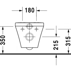 Cuvette WC suspendue sans bride - design minimaliste - Durastyle Rimless DURAVIT