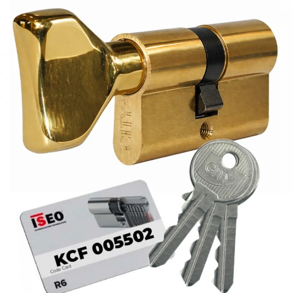 Cylindre à bouton City 5G sur variure KCF 005502 ISEO