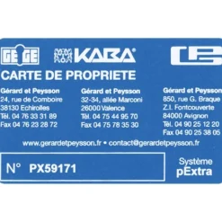 Cylindre de sûreté double varié - clé de secours - 3 clés - Pextra DORMAKABA