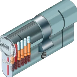 Cylindre double - anti-casse - s'entrouvrant - sur numéro 603 - D6PSN ABUS