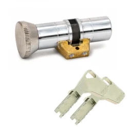 Cylindre double à bouton série 484 pour serrure à larder FICHET