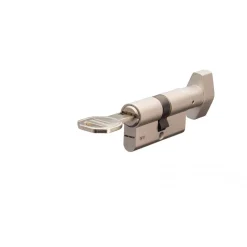 Cylindre double à bouton varié en laiton nickelé - type CY110 VACHETTE
