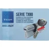 Cylindre double à bouton - 30 x B30 - laiton nickelé - TX80 VD TESA Sécurité