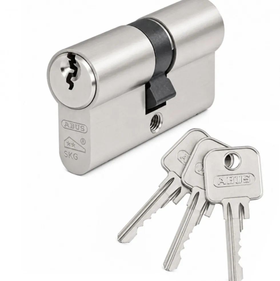 Cylindre double entrée - Nickele Mat - Blister - E60 ABUS