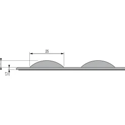 Dalle podotactile adhésive Stairtech pour intérieur - 450x412 mm DINAC