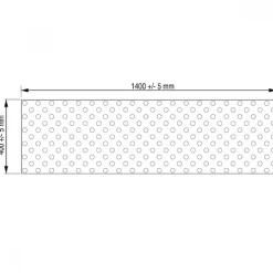Dalle podotactile PU auto-adhésive grand format - 1400 x 400 mm DINAC
