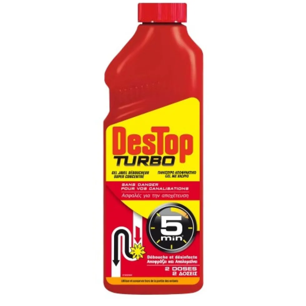 Déboucheur gel - Destop Turbo DESTOP
