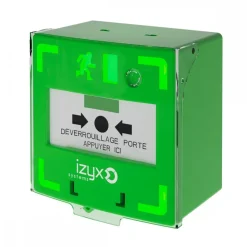 Déclencheur manuel vert - à membrane déformable Izyx