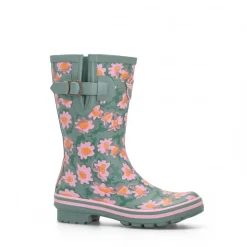 Demi botte de pluie Daisies - vert ROUCHETTE
