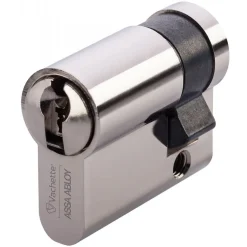 Demi-cylindre varié en laiton nickelé type HDI+ - 5 goupilles - 3 clés VACHETTE