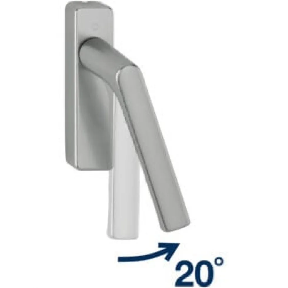 Demi-garniture en aluminium pour coulissant Toulon Ergo20 - noir HOPPE