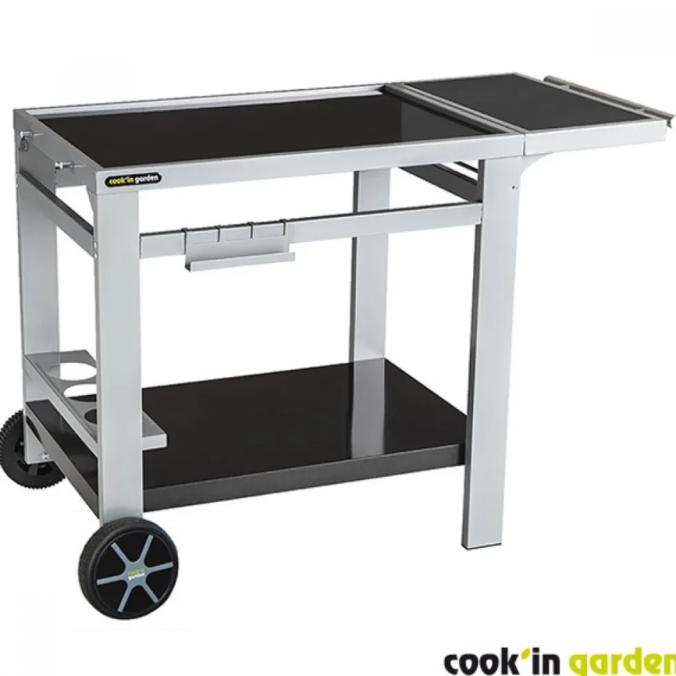 Desserte en métal noir - Média L COOK IN GARDEN