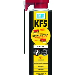 Dégrippant lubrifiant multifonctions au PTFE - KF 5 double spray KF