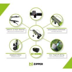 Diable électrique - 350W - 260kg - ZI-ET260 ZIPPER