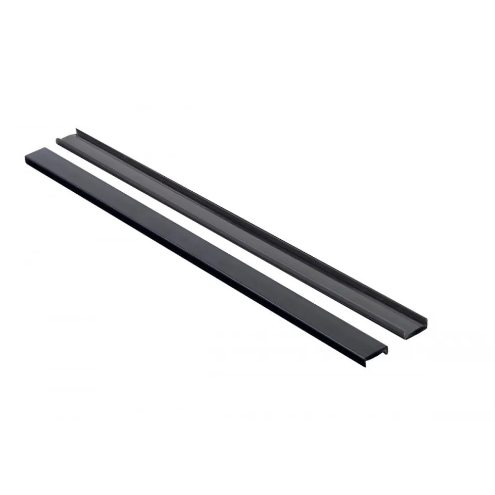 Diffuseur Deoline pour bande LED 2 mètres - noir SYNERCIA