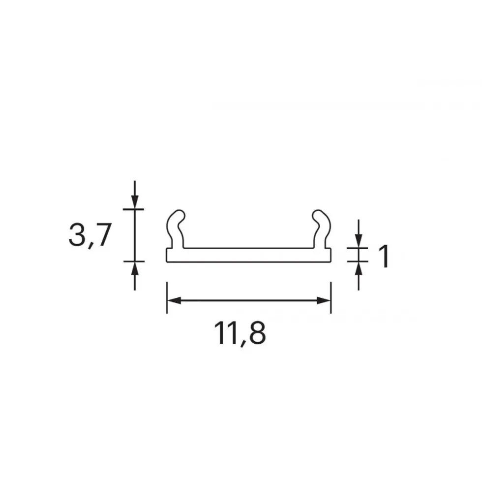 Diffuseur opale pré-coupé pour interrupteur Bel xT-L - longueur 3 M L&S LIGHT