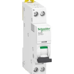 Disjoncteur modulaire 1P+N Acti9 iDT40T SCHNEIDER