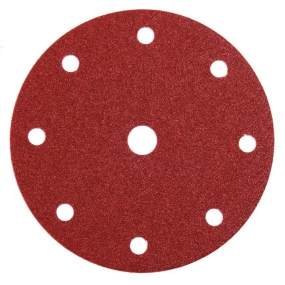Disque abrasif perforé D150mm auto-agrippant - ponceuse KP222 Grain 100 VSM