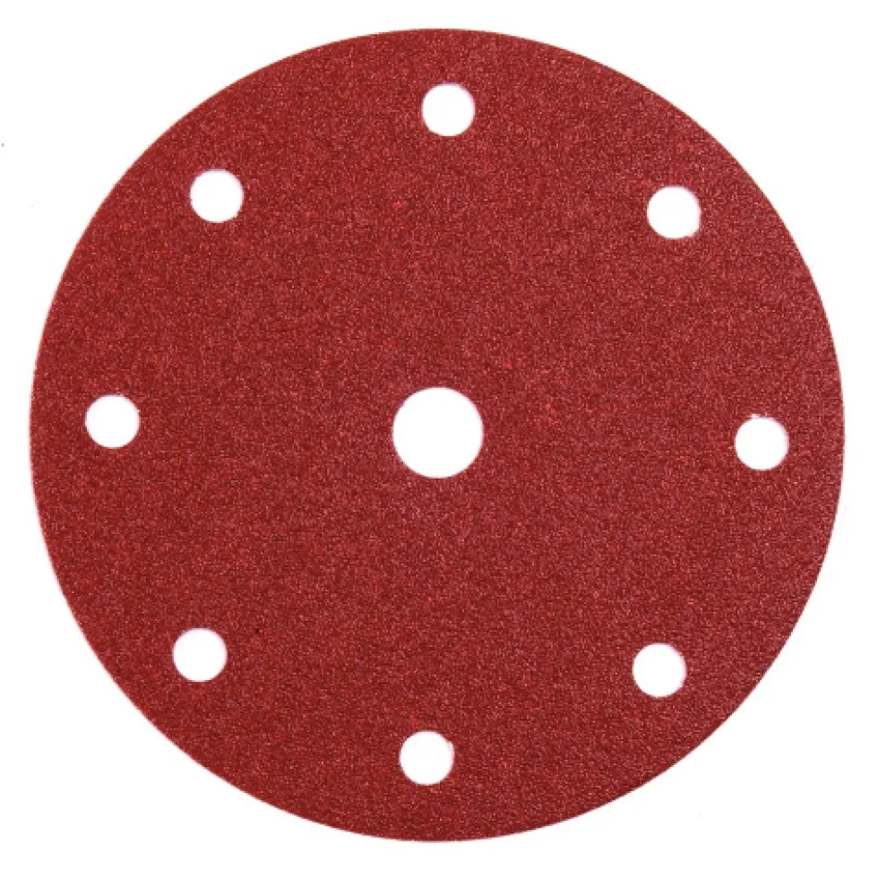 Disque abrasif perforé D150mm auto-agrippant - ponceuse KP222 Grain 100 VSM