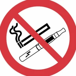 Disque adhésif - défense de fumer et de vapoter NOVAP