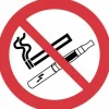 Disque de réglementation anti-tabac - défense de fumer et de vapoter NOVAP