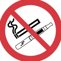 Disque de réglementation anti-tabac - défense de fumer et de vapoter NOVAP