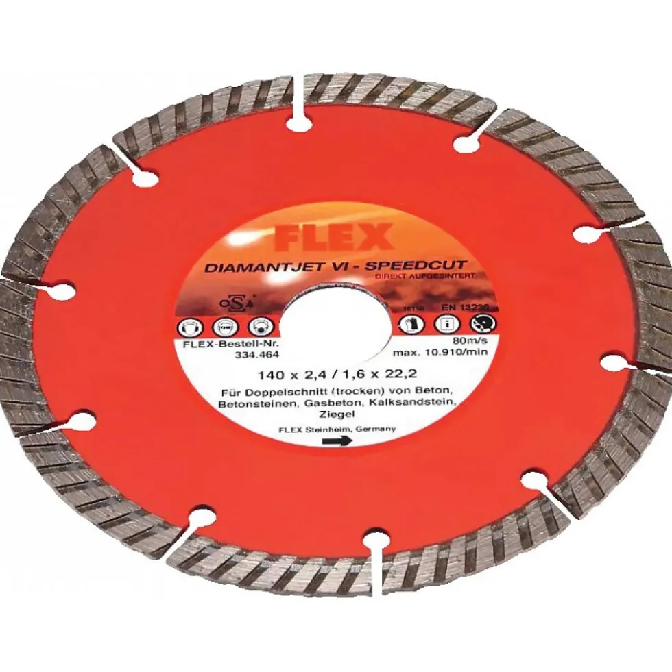 Disque diamant à tronçonner Diamantjet Speedcut - Ø140mm - D-TCS D-Jet FLEX