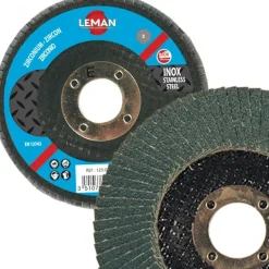 Disques double lamelles zirconium - 125 x 40 x 22,23 mm - lot de 10 LEMAN