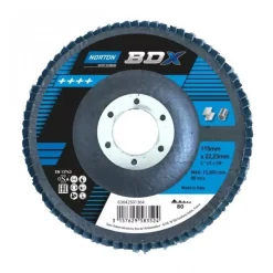 Disques à lamelles bombés BDX - Ø180x22mm - par 10 NORTON