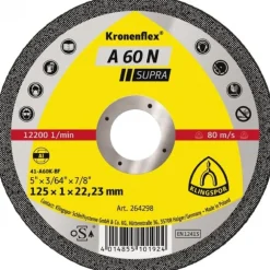 Disques à tronçonner Kronenflex® pour aluminium et acier - par 25 KLINGSPOR