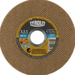 Disques à tronçonner - Premium moyeu plat - coupe métaux non ferreux TYROLIT