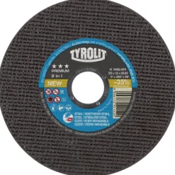 Disque à tronçonner Premium 2en1 moyeu plat-coupe acier/inox-Diam 115mm TYROLIT