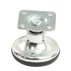Dome de silence chromé - platine carrée - patin plastique AVL